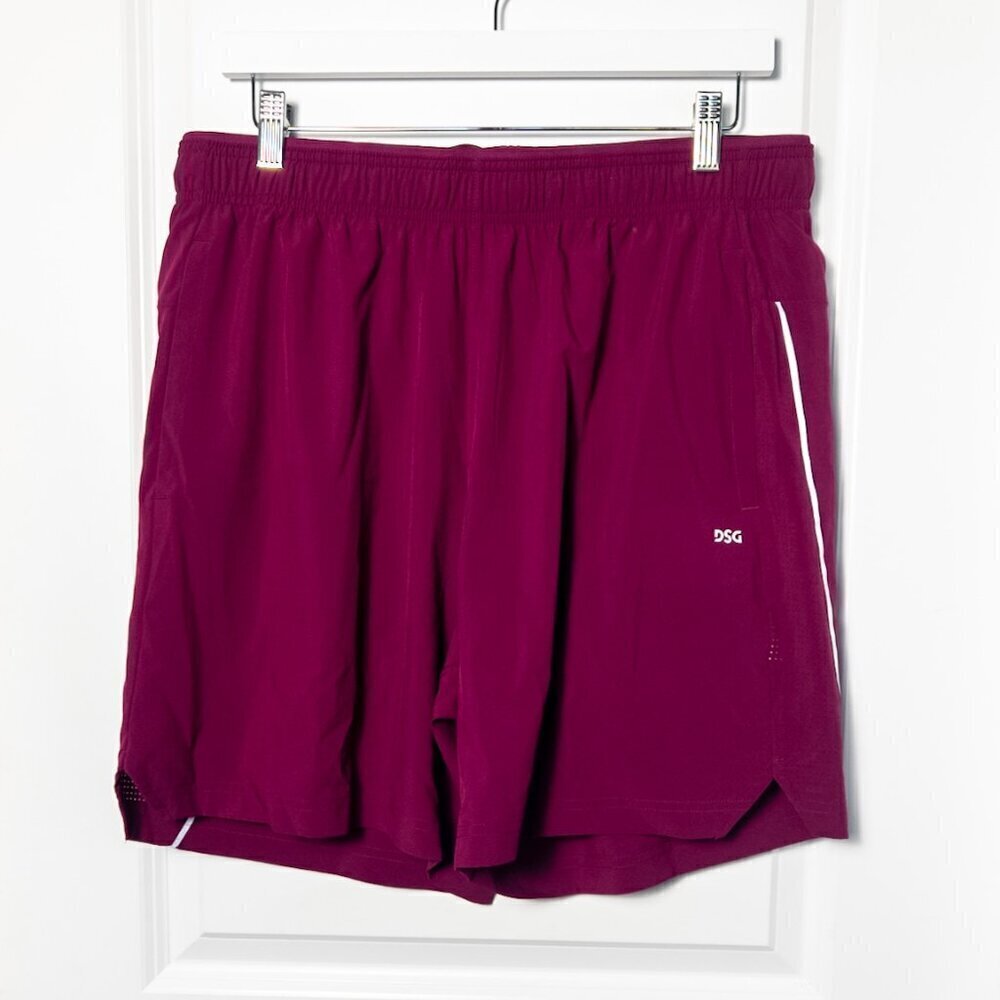 NWT DSG Men's Stride Run Short Lined 7" - L Raspberry Sherbet